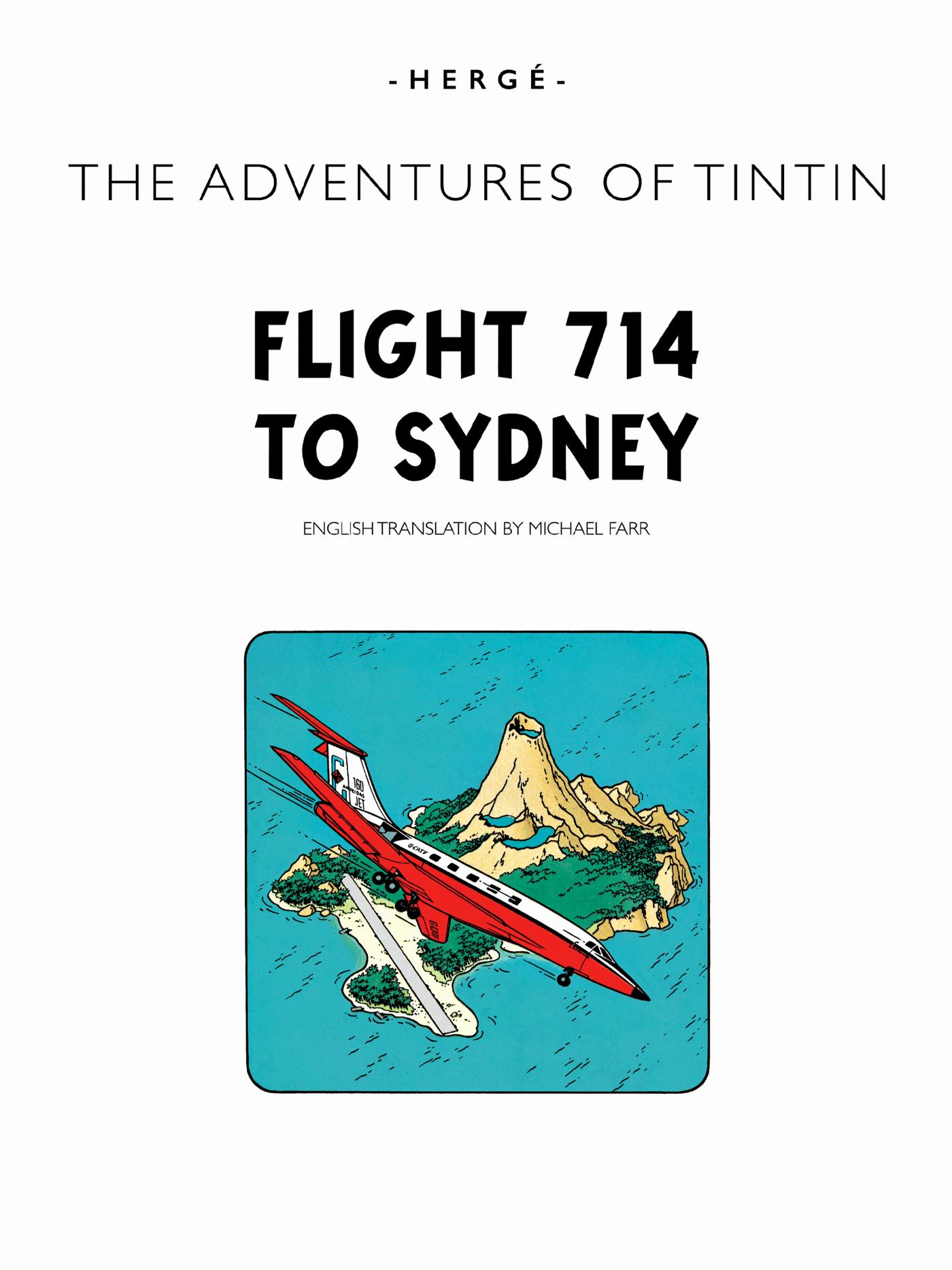 Vol 714 pour Sydney - page titre